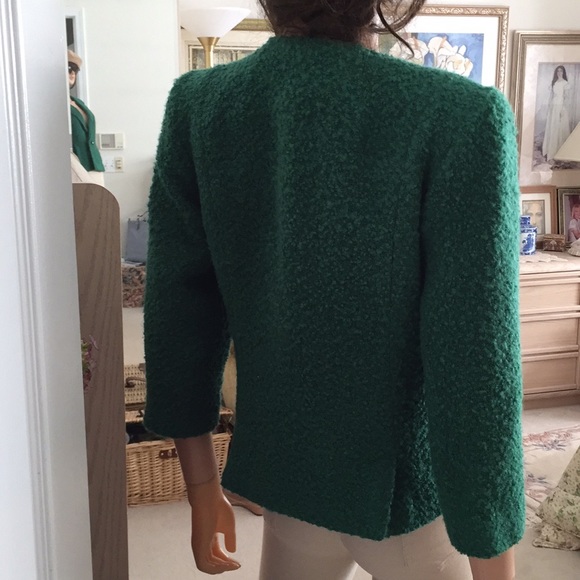 CAbi emerald green cropped blazer - Picture 4 of 10